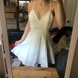 white lace lulus dress